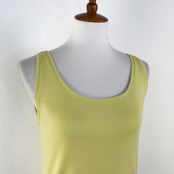 J. Jill Yellow Sleeveless Top Tank Top - Picture 2 of 7